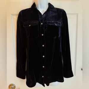 Jcrew velvet button down